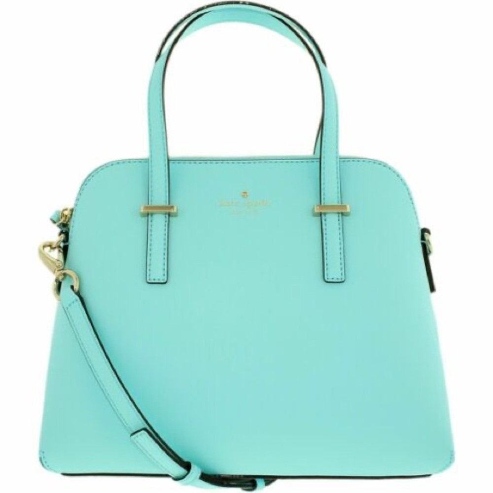 kate spade cedar street maise leather crossbody purse satchel robins egg blue